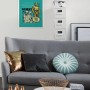 Komar Wandbild Star Wars Beep Boop, 30x40 cm, blau, mit R2-D2 und C-3PO Motiv.