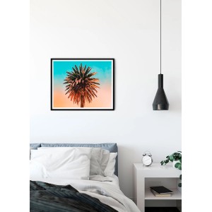 Komar Wandbild Palm Tree, 50x40 cm, mit farbenfrohem Palmenmotiv für Wohnräume.