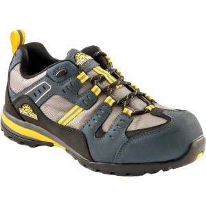 Grauer Workpower Sicherheitshalbschuh S1P Tucan Gr. 45, metallfrei und atmungsaktiv.