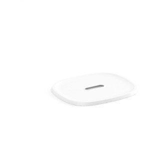 Weißer Curver Filo Recycling-Deckel Größe S für Aufbewahrungsboxen mit Schlitz.