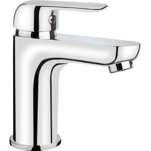 baliv Waschtischarmatur WT-250 in Chrom, Einhebelmischer für Waschbecken.