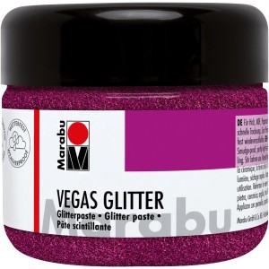 Marabu Glitterpaste Vegas Glitter in Glitter-Rosa. Funkelnde Wand-Akzentfarbe für kreative Projekte.
