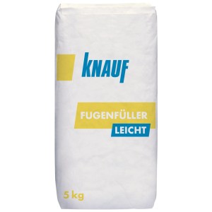 Sack Knauf Fugenfüller Leicht, 5 kg, für Gipskartonplatten im Innenbereich.