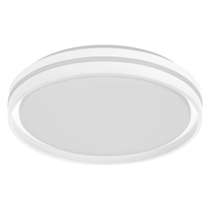 Runde Osram LED-Deckenleuchte Orbis Noemi in Weiß, Ø 39 cm, mit Metallrahmen und Click-Dim Funktion.