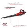 Einhell Akku-Laubbläser GE-UB 18/250 Li E mit Akku, rot-schwarz. Laubbläser mit Blasrohr und ergonomischem Griff.