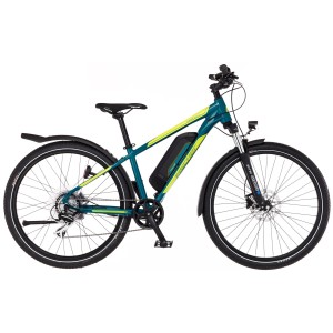 Fischer E-Bike Trekking-Rad Terra 2.1 Junior in Oceanblue mit полуинтегрированным Akku.