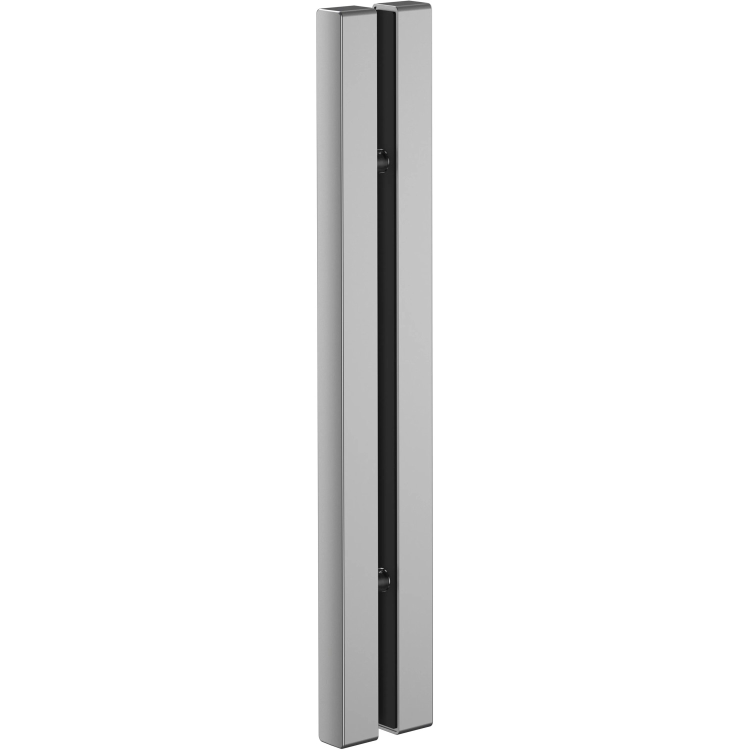 Detailaufnahme der Chromoptik-Profile der Schulte ExpressPlus Runddusche 90x90cm.