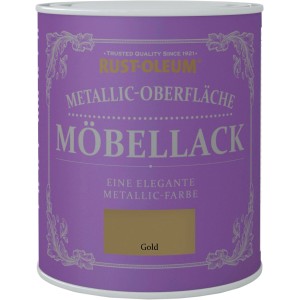 Dose Rust-Oleum Möbellack Metallisch Gold Matt, geeignet für Kreidefarben.