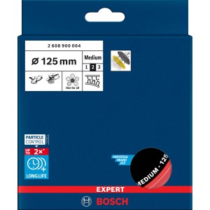 Bosch Expert Multiloch Stützteller, Ø 125mm, Medium, für Exzenterschleifer Zubehör.