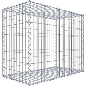 Gabiona Gabionenkorb 80 cm x 100 cm x 50 cm Maschenw 5 cm x 10 cm