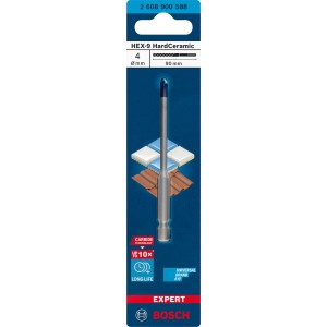 Bosch Expert Hard Keramikbohrer Hex-9, 4 mm, für Fliesen. Langlebig und präzise.