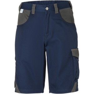 Kübler Pulse Eco Shorts in Dunkelblau/Anthrazit, Arbeitskleidung mit Cargotaschen und Meterstabtasche.