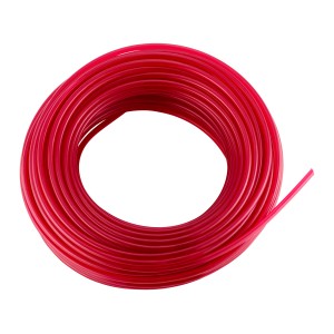 Roter LUX Trimmerfaden, 2,4 mm x 15 m, aufgerollt für Rasentrimmer & Sensen.