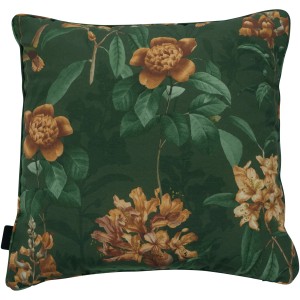 Madison Zierkissen Lua Green, 50x50 cm, mit floralem Muster für Garten & Wohnbereich.