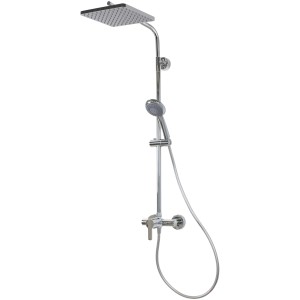 Breuer Duscharmatur Aquamaxx 310 mit Einhebelmischer eckige Kopfbrause