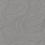 Graue Marburg Vliestapete mit grafischem Blattmuster für Wohnräume.