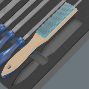 Wera Schaumstoffeinlage mit Pferd Feilen-Set (6-teilig) für Werkstattwagen.