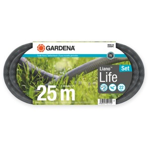 Gardena Liano Life Gartenschlauch 25m Set mit Spritze und Zubehör.