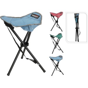 Campinghocker, 3-fach sortiert, mehrfarbig. Faltbarer Outdoor-Hocker für Camping & Freizeit.