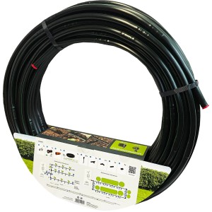 Geka Drip-Set zur Bewässerung von Hecken und Beeten, 16 mm Tropfrohr aufgerollt.
