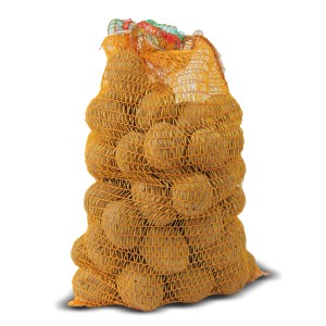 Sack mit Pflanzkartoffeln Princess, 5 kg, frühe, festkochende Sorte.
