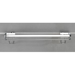 Wenko Handtuchstange Premium, Edelstahl glänzend, zur Wandmontage im Badezimmer.