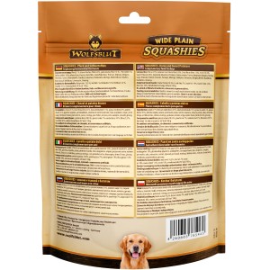 Wolfsblut Squashies Wide Plain Hundesnack 300g, getreidefreie Hunde-Belohnungssnacks mit Truthahnfleisch.