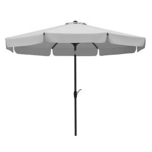 Schneider Marktschirm, Ø 270 cm, silbergrau, mit Knickfunktion für flexiblen Sonnenschutz.
