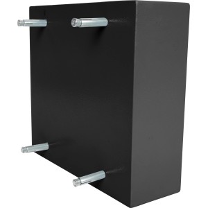 Schwarzer Perel Schlüsseltresor mit Dübeln zur Wandmontage. Tresor für 30 Schlüssel mit Zahlenschloss.