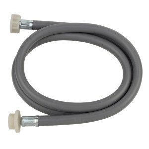 Graue Kirchhoff Zulaufschlauch-Verlängerung, 1,5 m, mit 3/4 Zoll Anschlüssen für Waschmaschine.