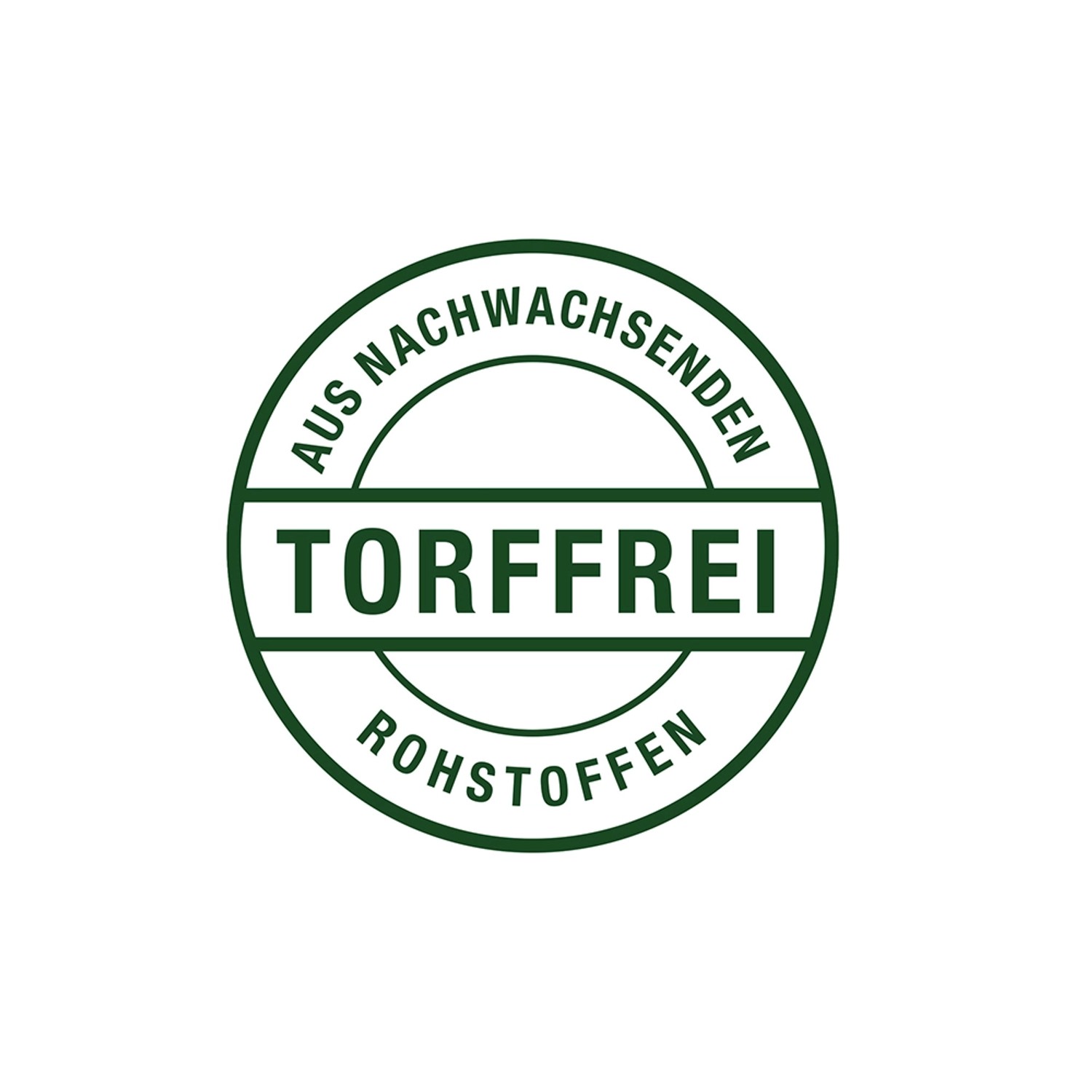 Siegel "Torffrei" für Compo BIO Mini-Hochbeeterde aus nachwachsenden Rohstoffen.