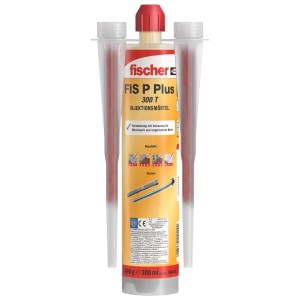 Fischer Injektionsmörtel FIS P Plus 300 T mit zwei Statikmischern für Dübel.