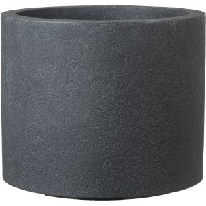 Scheurich Pflanzgefäß Riva, Ø 29 cm, Schwarz Granit, runder Blumentopf für Innen und Außen.