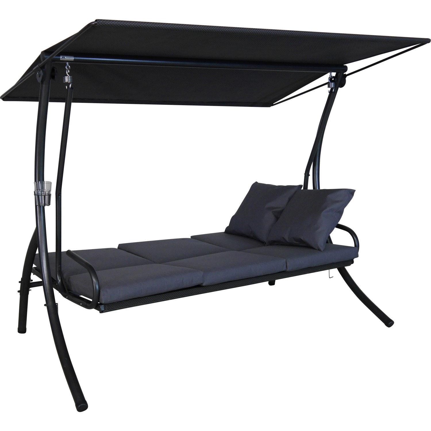 Angerer Hollywoodschaukel Elegance Sun Anthrazit mit Liegefunktion