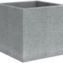 Scheurich C-Cube Pflanzkübel, 28,5 cm, Stony Grey, Betonoptik, quadratisch.