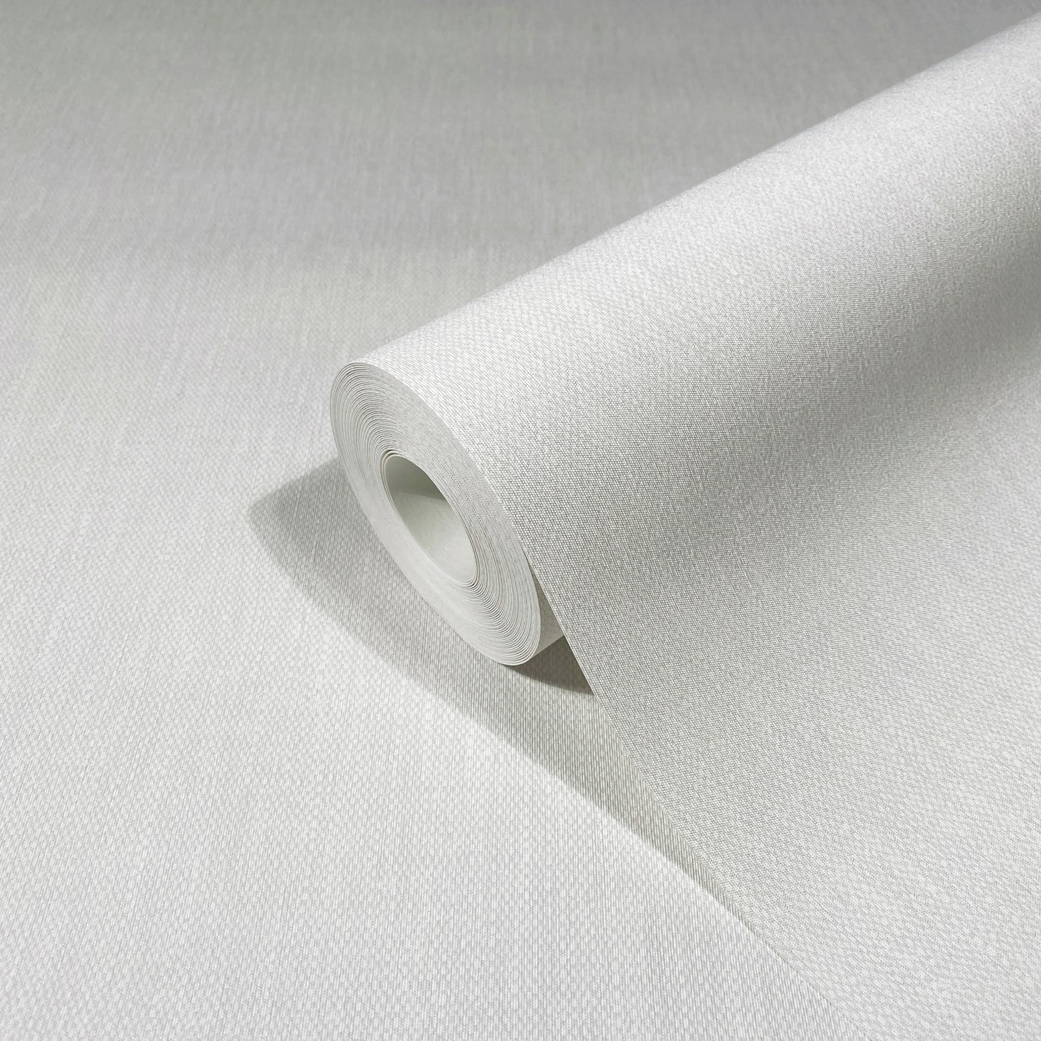 Rolle Marburg Vliestapete Villa Romana 53 Uni Creme, textile Optik.