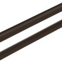 Anthrazitfarbenes Start- und Endprofil (177 cm) aus Aluminium für WPC-Zaunpfosten.