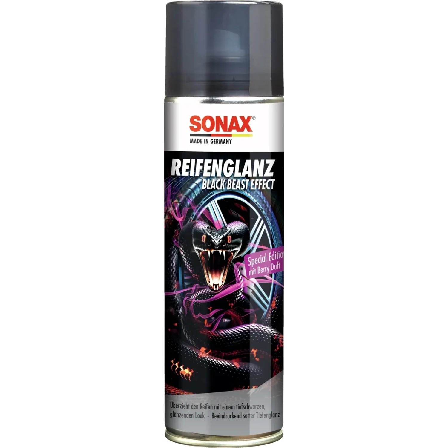 Sonax Reifenglanz Black Beast, 500ml Dose für Autopflege und Reifenglanz.