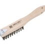 LUX Drahtbürste mit Schaber, 4-reihig, für Holz und Metall.