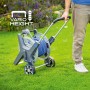 LUX Schlauchwagen-Set Pro mit 30 m Schlauch auf Metalltrommel für komfortable Gartenbewässerung.
