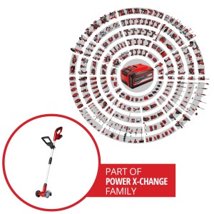 Einhell Akku-Fugenreiniger GC-CC 18 Li Kit mit Akku und Power X-Change Familie.