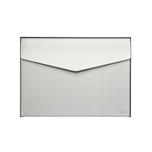 MEFA Letter 112 Briefkasten aus Edelstahl, modernes Design in Silber.