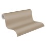 Rolle Vliestapete Uni, beige-braun, leicht strukturiert, matte Oberfläche.