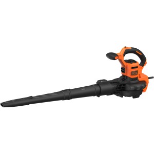 Black+Decker Elektro-Laubsauger BEBLV301, 3000 W, als Laubbläser und Sauger mit Häckselfunktion.