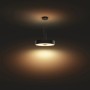 Schwarze Philips Hue Pendelleuchte Fair White Ambiance mit Dimmer und warmweißem Licht.