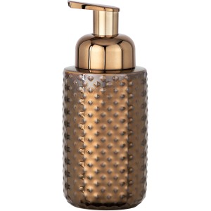 Kupferfarbener Wenko Schaumspender Keo aus Keramik mit Glanzstruktur für das Badezimmer.