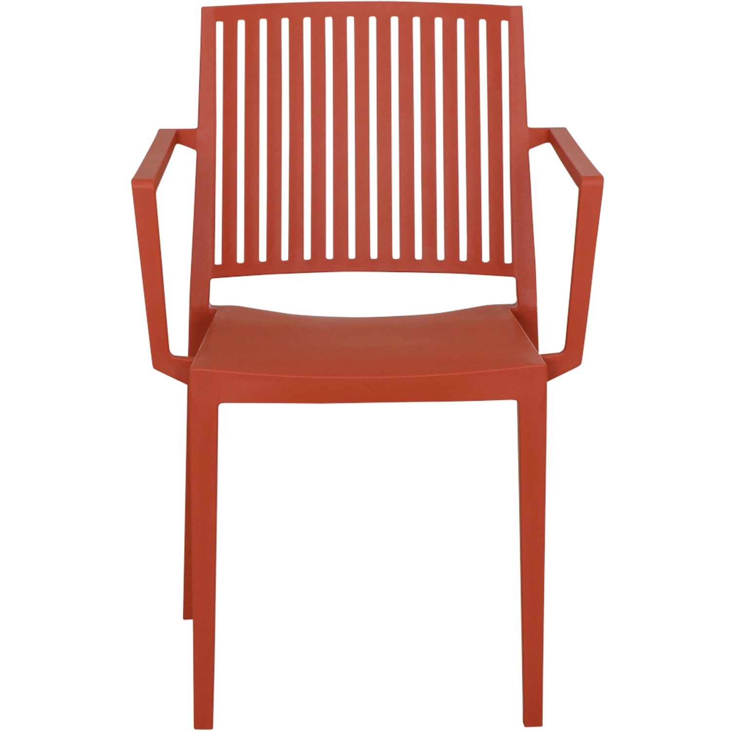 Siena Garden Stapelsessel Lane in Brick: Gartenstuhl aus robustem, recycelbarem Material.