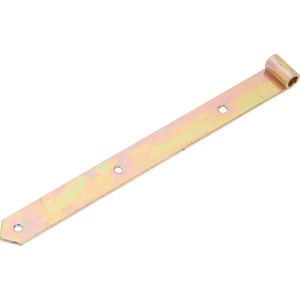 Gelb verzinktes Ladenband, 400 mm, für Tür- und Torbefestigung.