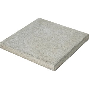 Graue Gehwegplatte, 50x50x4 cm, aus Beton. Ideal für Terrasse und Garten.