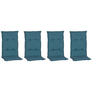 4er-Set Beo Sitzauflagen Thionville für Hochlehner, marineblau.